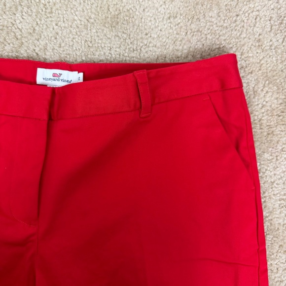 Vineyard Vines Red Tapered Pants Women's Size 12 - Picture 5 of 10